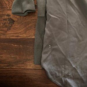 Lulu “still at ease wrap” olive cardigan